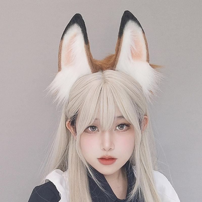 Tierohren Stirnband Cosplay Kostüm Haarreif Partyzubehör Kopfschmuck Maskeraden Kopfschmuck Animationszubehör