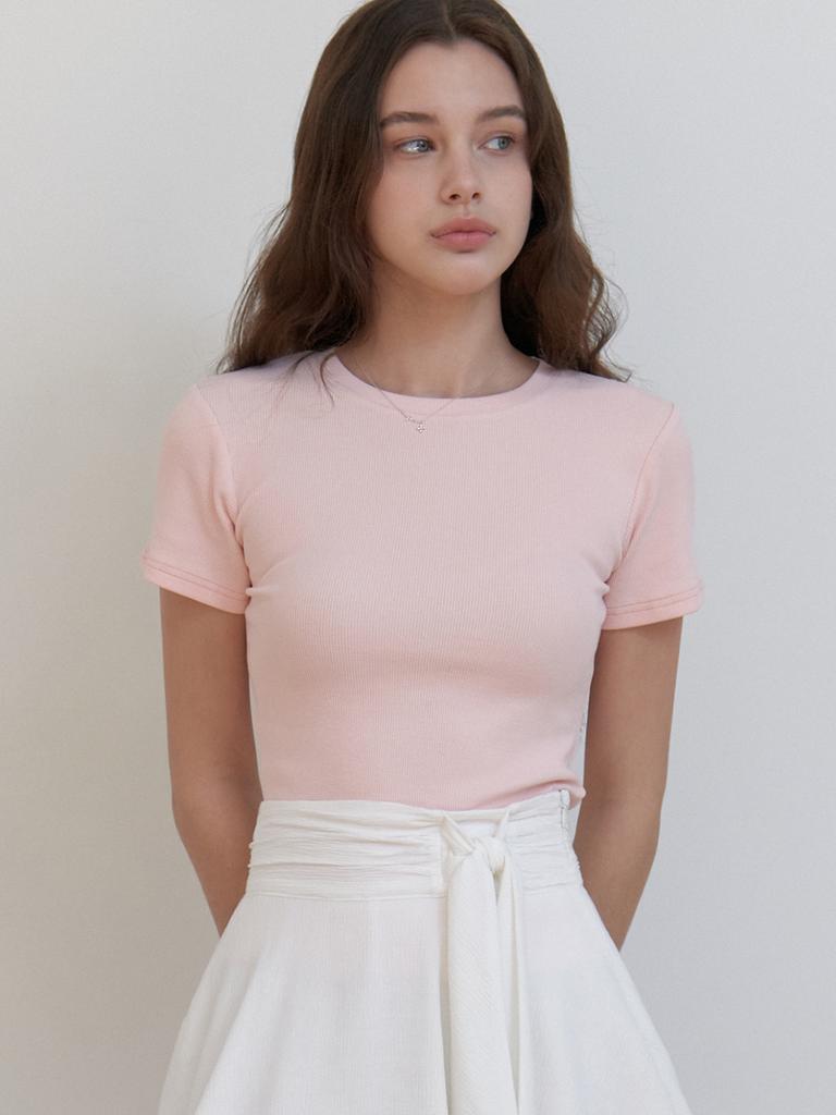 Liel Blueberry Half T-Shirt (Pink)