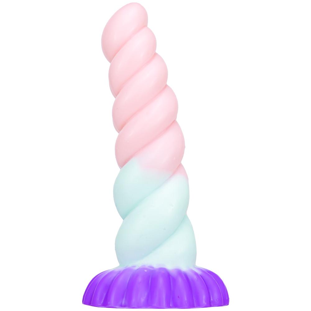 Women's Hemp Rope New Anal Plug Special-shaped Silicone Penis Soft Mixed Color Simulation Masturbator