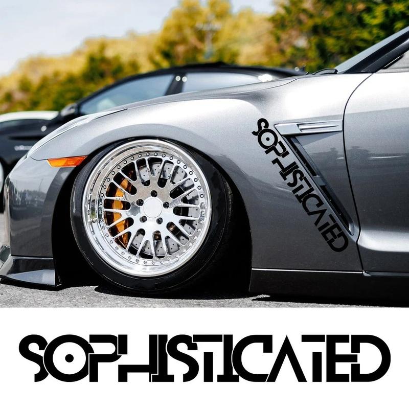 Sophisticated Slogan Banner Car Sticker Car Body Side Vinyl Decal Waterproof Automobile Styling Decoration Stickers Accessories