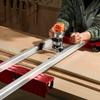 Guía para Fresadora Ajustable para Aplanar Tablas de Madera Fresadora para Madera Plantilla para Fresadora 60 Pulgadas de Longitud