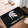 Sparta Spirit Spartan Race Doormat Non-Slip Entrance Kitchen Bathroom Door Floor Mats  Living Room Rug Carpet Footpad