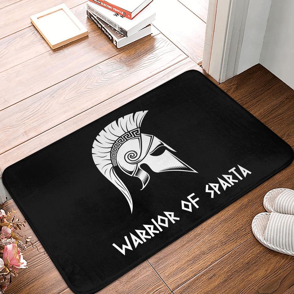Sparta Spirit Spartan Race Doormat Non-Slip Entrance Kitchen Bathroom Door Floor Mats Living Room Rug Carpet Footpad