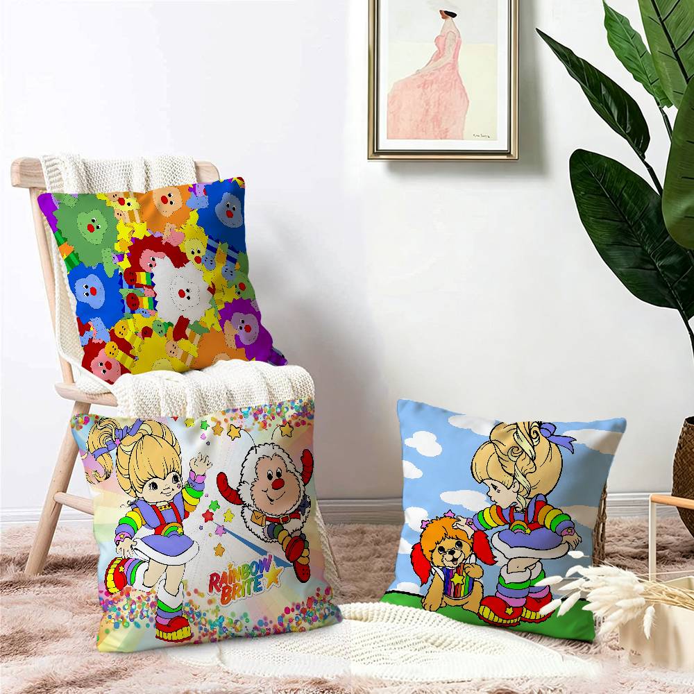 Rainbow Brite Anime Pillow Gifts Home Office Furnishings Bedroom Sofa Car Cushion Cover case 45x45cm