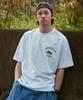 MINIMALPROJECT Turntable Vintage Oversized Short Sleeve T-Shirt Mst148 [Sky]