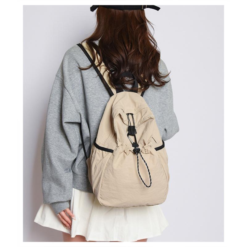 Tooxika Ins Niche Design Backpack Student Class Bag Portable Backpack Commuting Versatile Travel Bag