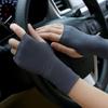 1Pair Elastic Anti-UV Gloves Ice Silk Fingerless Gloves Sunscreen Half Finger Gloves  Summer Outdoor