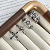 2026 European and American Dark Style Cool Cross Personalized Retro Ring Female Neutral Style Fashion Versatile Couple Ring