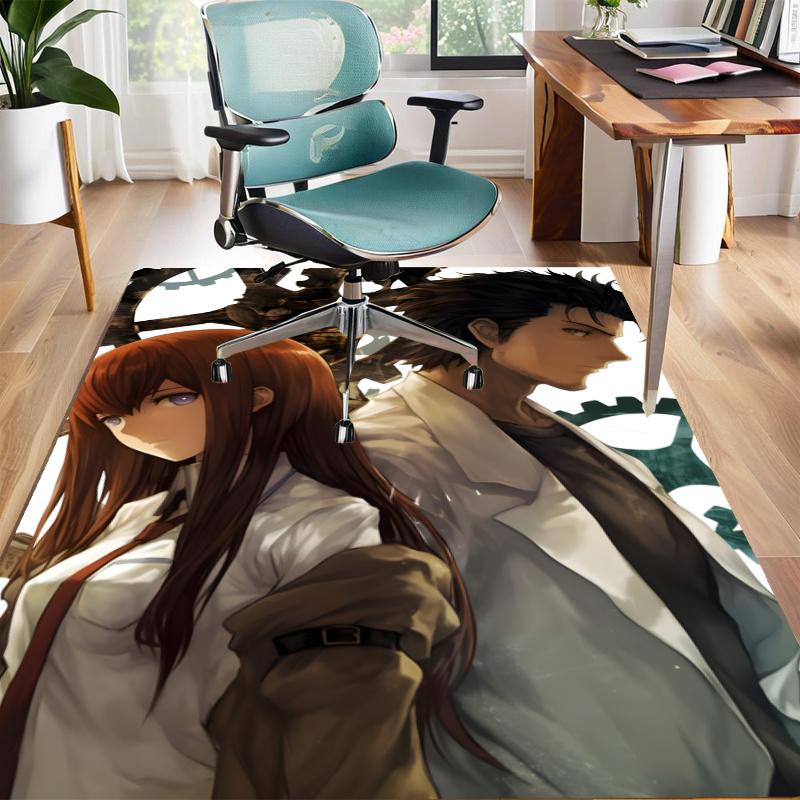 Steins;Gate Design Area Rug - Non-Slip, Soft & Cozy Floor Mat for Living Room, Bedroom, Office - Indoor/Outdoor Decorative Carpet