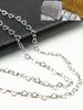 1m/2m 18K Gold Plated Hollow Heart Shape Chain, Suitable For DIY Bracelet/Necklace/Anklet Decoration Chain Jewelry Making