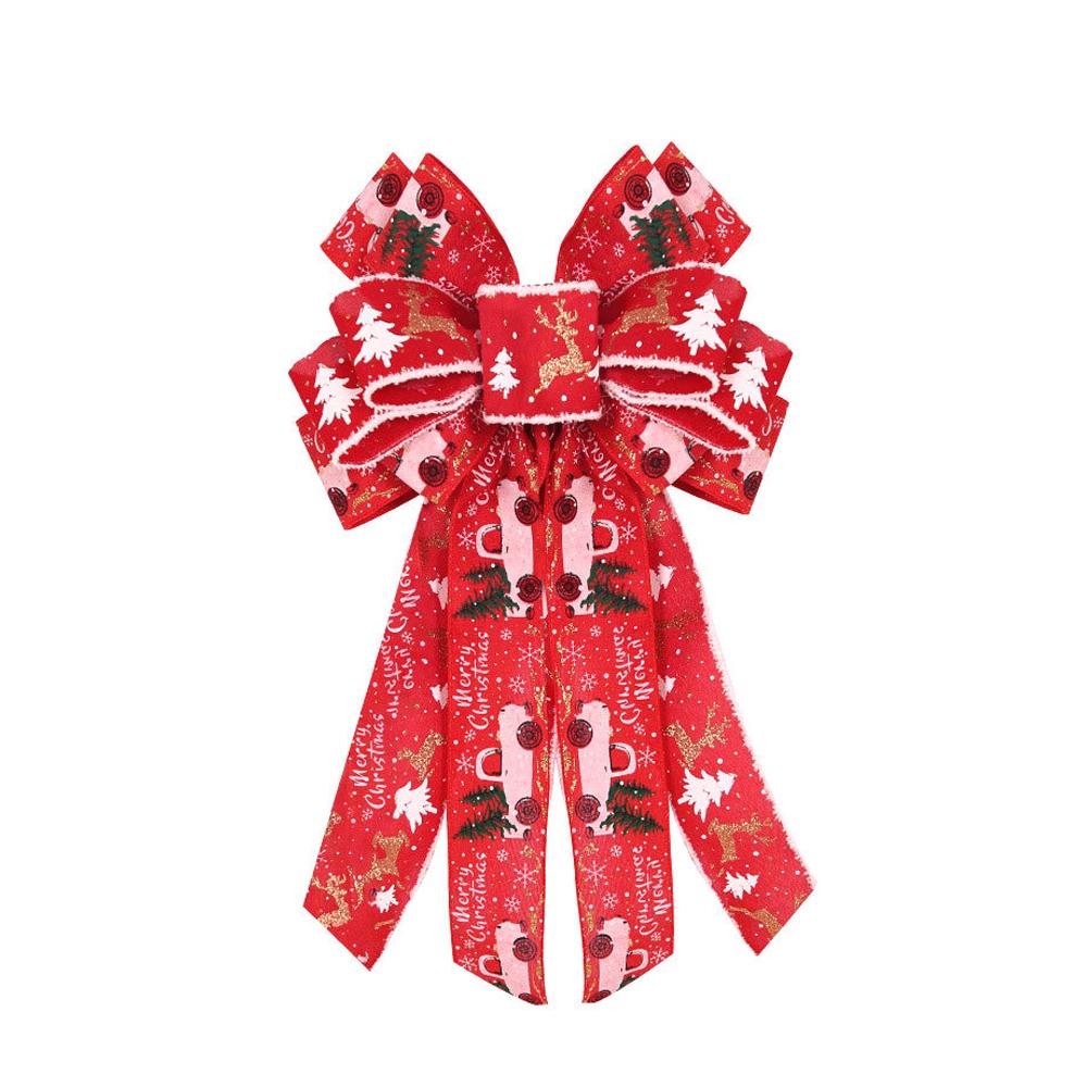 

Runtowo Christmas Bow Christmas Tree Ornaments 2025 Merry Christmas Decor for Home Xmas Navidad Gifts Happy New Year 2026