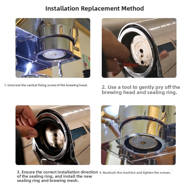 1/2 Pcs 58mm Coffee Machine Group Head Gasket Silicone Seal Ring Replacement For Milesto Kitchen Replacement Accessories
