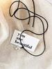 Brushed Silver Teapot Pendant Leather Necklace: Adjustable, Versatile Autumn/Winter Fashion Chain