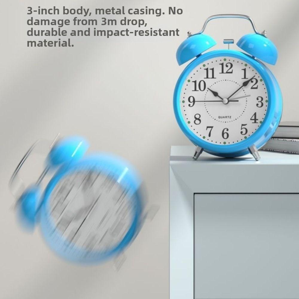 Kreativer Retro-Wecker 3in Leiser Tischwecker Neuartiger Zeitplanungswecker Heimdekoration