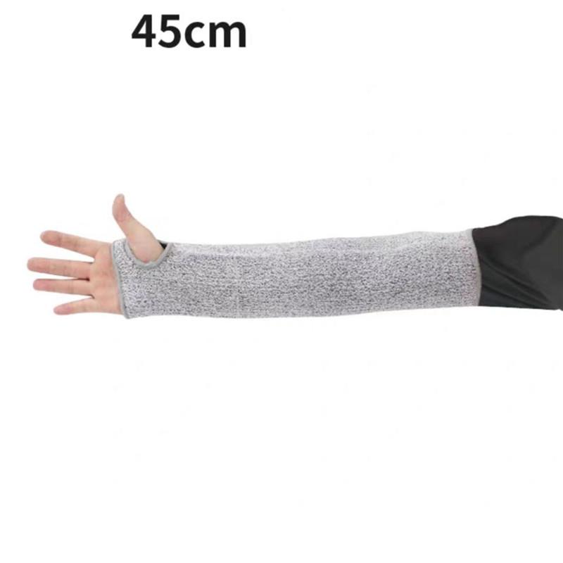 1pc Reusable Level 5 HPPE Cut Resistant Anti-Puncture Work Protection Fingerless Arm Sleeve Cover Home Work Equipment