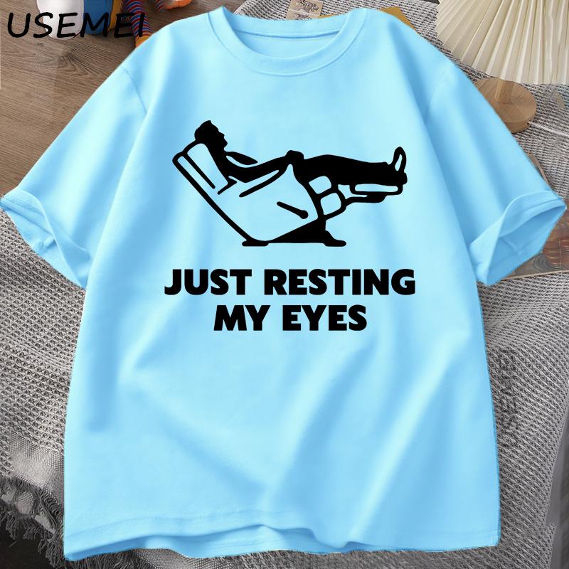 

Just Resting My Eyes Recliner Tired Dad Shirt Funny Dad Shirt Funny Unisexs Shirt Funny Fathers Day Shirts Nap Champ Gag 4XL