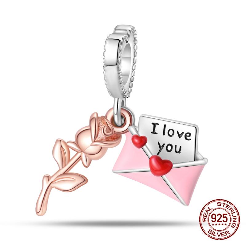 100%Copperpink Series Stars & High Heels Charms Fitoriginal Bracelets Diy Jewelry Making For Women Gift