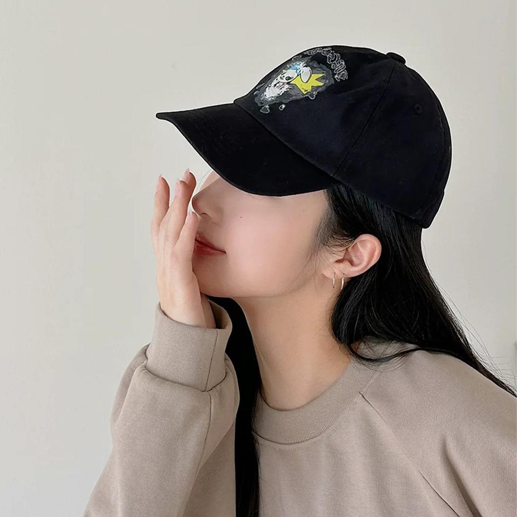 Design Cartoon Pattern Printed Baseball Cap Men'S And Women'S Sunshade Fun Cute Casual Cap