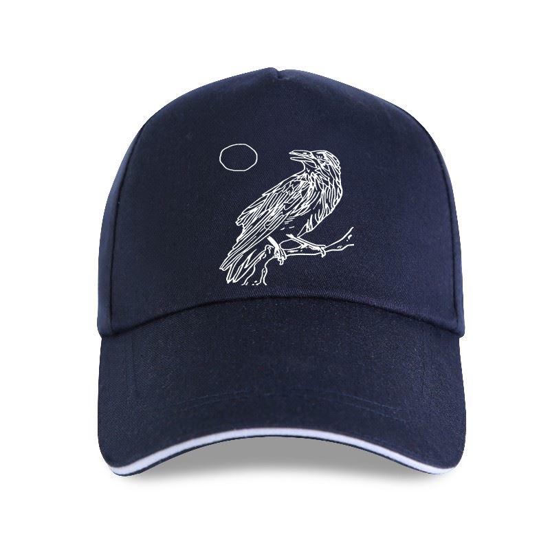 New Designing Vintage Gothic Crow Bird Baseball cap Natural Letters Novelty Adult Gents 2023