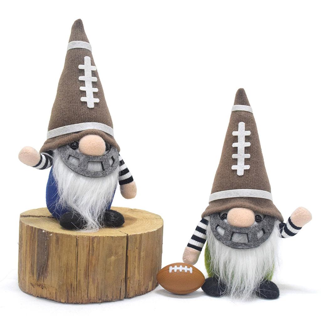Handcrafts Football Gnomes Plush Dolls Stuffed Scandinavian Swedish Tomte Figurines for Holiday Party Home Decoration
