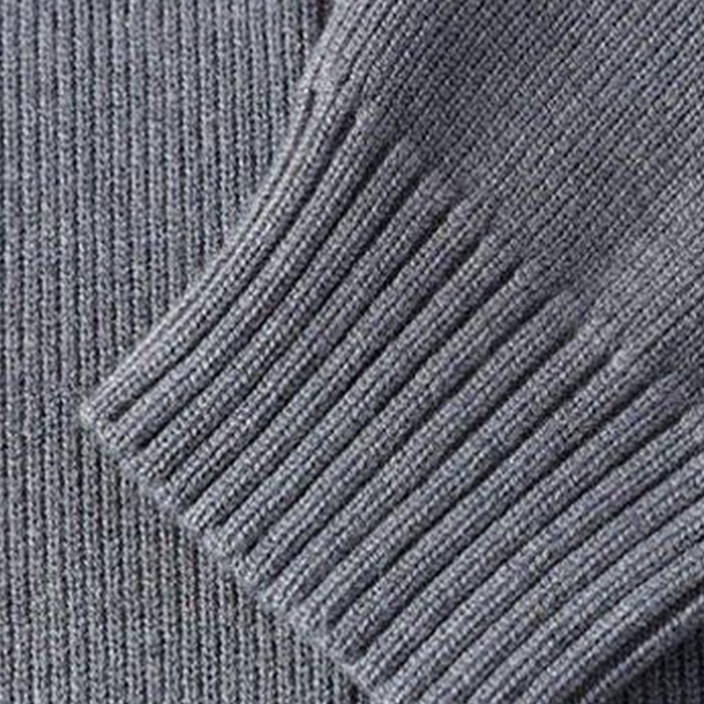 Men's Solid Color Textured Casual Sports Loose Fashion Knitted Zipper Top Jacket