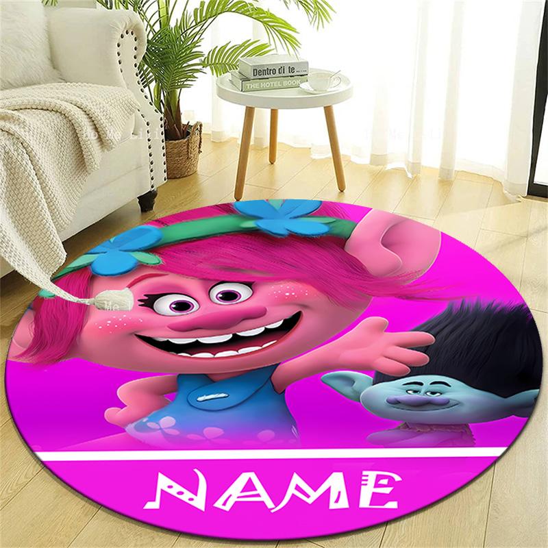 Personalized T-Trolls Round Chair Office Rug - Perfect for Mat, Office Chair & More - Ideal Gift for Birthdays and Holidays