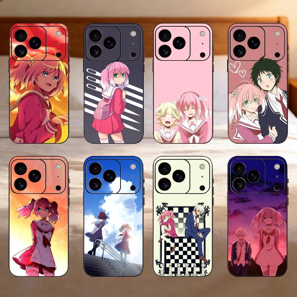 M-Munou Na Nana Phone Case Silicone black Soft For IPhone 17,16,15,14,13,12,11,SE,Plus Pro Max