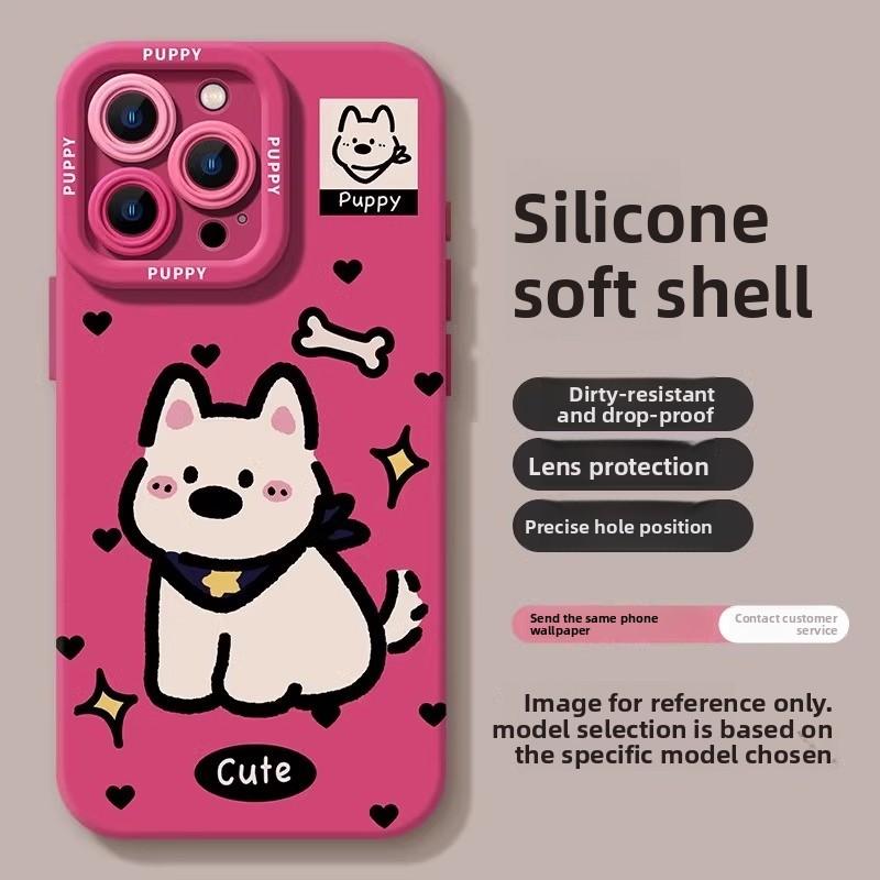 West Highland Puppy Apple 16 Pro Max Phone Case iPhone 15 14 Full Coverage Shockproof Silicone Cover Cute Style