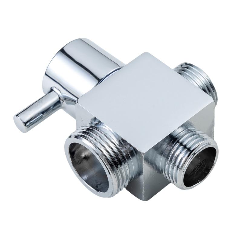 Strong Brass Shower Valves Splitters Double Port Fast Switching Corrosion Resistant Adapters for Shower Head Systems