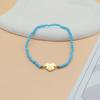 Minimalist Stainless Steel Crystal Bohemian Colored Beaded Heart Bracelet For Women