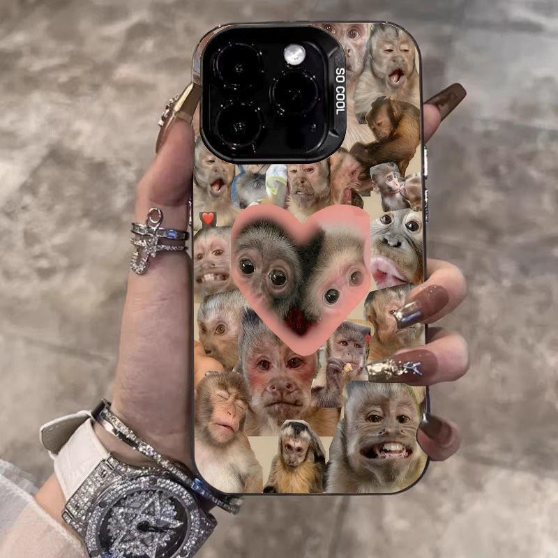 Funny Monkey Pattern Phone Case For Samsung Galaxy S26 Ultra S25 S24 Plus S23 FE S22 S21 S20 A15 A16 A54 A53 A34 A35 A55 Cover