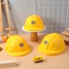Alasum Construction Site Toy Helmets, Yellow, Kids, 5-Piece Set, Durable Plastic Construction Helmets for Pretend Play, Fun Accessories