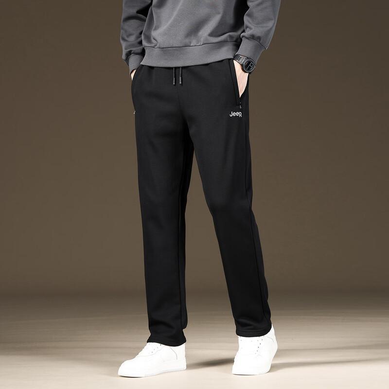 JEEP Men's Fleece-Lined Straight Leg Sweatpants