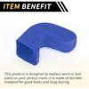 Car Bumper Tow Hook Covers for Jeep Wrangler JK JL Gladiator TJ 2007-2023 Tow Cover Cap Rubber Blue 2pcs