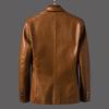 2019 Men's PU Leather Jacket: Warm, Casual, Fashionable Spring/Autumn Wear