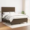 3141860 vidaXL Divan Bed with Mattress Dark Brown 140x200 Cm