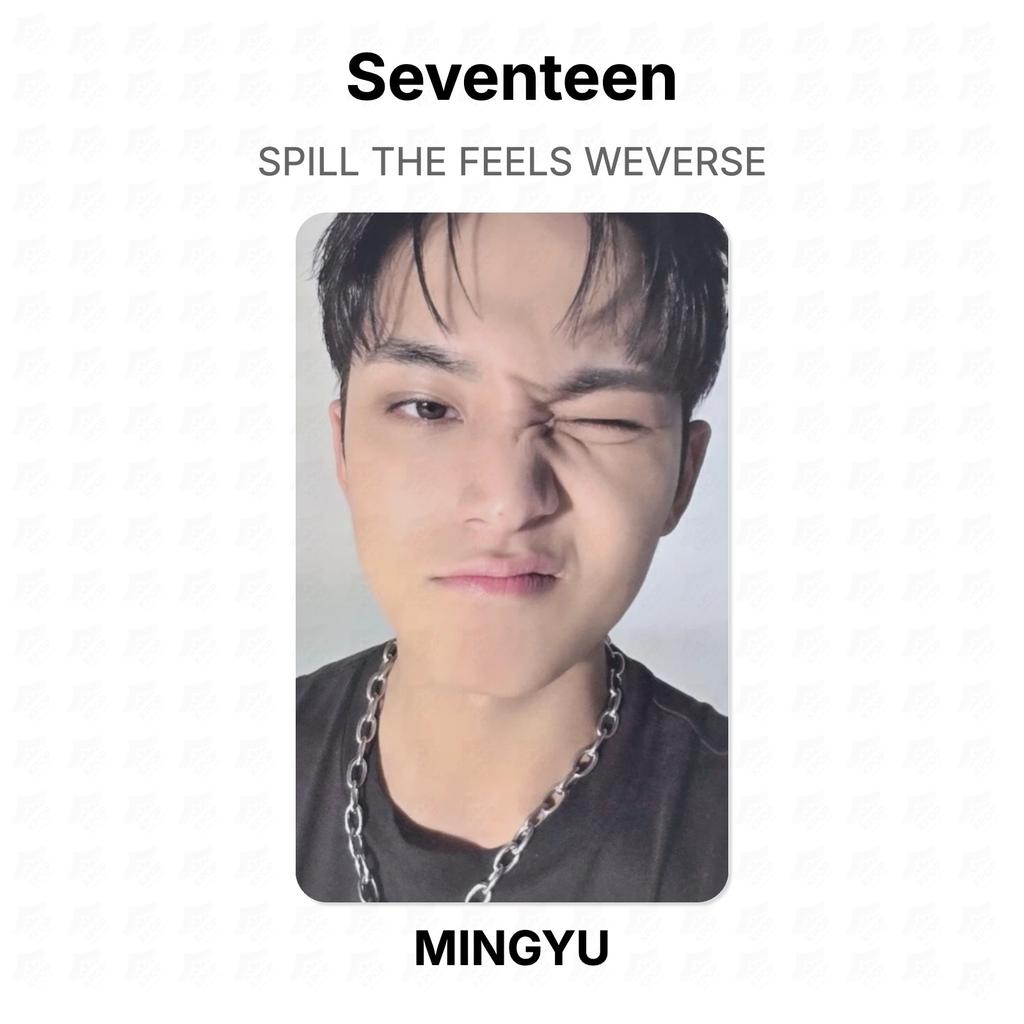 Seventeen SPILL THE FEELS WEVERSE Official Photocard