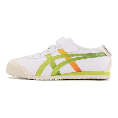 Mexico 66 Zapatillas Casuales Antideslizantes Duraderas de Caña Baja para Niños Blancas Verdes 1184A217-101