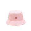 Embroidered Cotton Fisherman Hats for Women Girls Stylish Heart Design Beach Sun Protection Adjustable Fit