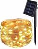 Girlanda Solarna Drucik Lampki Ogrodowe Ozdoba Na Choinkę 200 Led Ciepłe