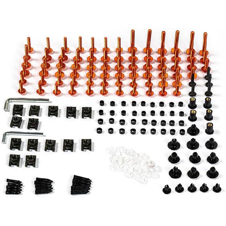 Fairing Complete Bolts Kit Screws for Kawasaki ZX-6R ZX6R 636 2017 2018 2019 2020 2021 2022 2023 Aluminum Fasteners Hardware Clips