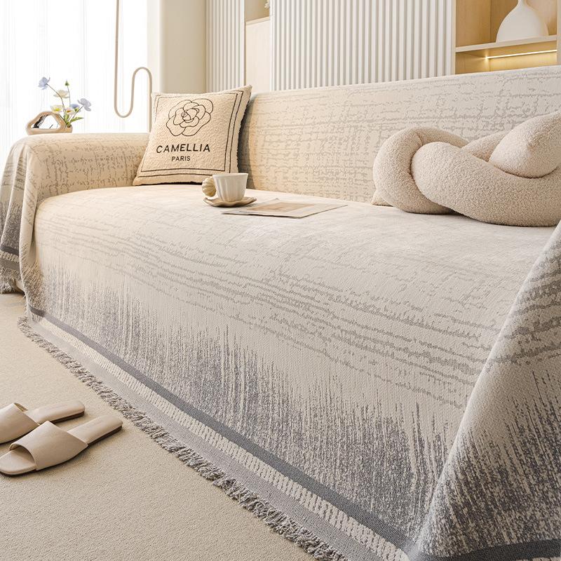2025 New Sofa Cushion Spring and Summer All-inclusive Cover Cover Four Seasons Universal Non-slip Sofa Towel Seat Cushion Simple Cover