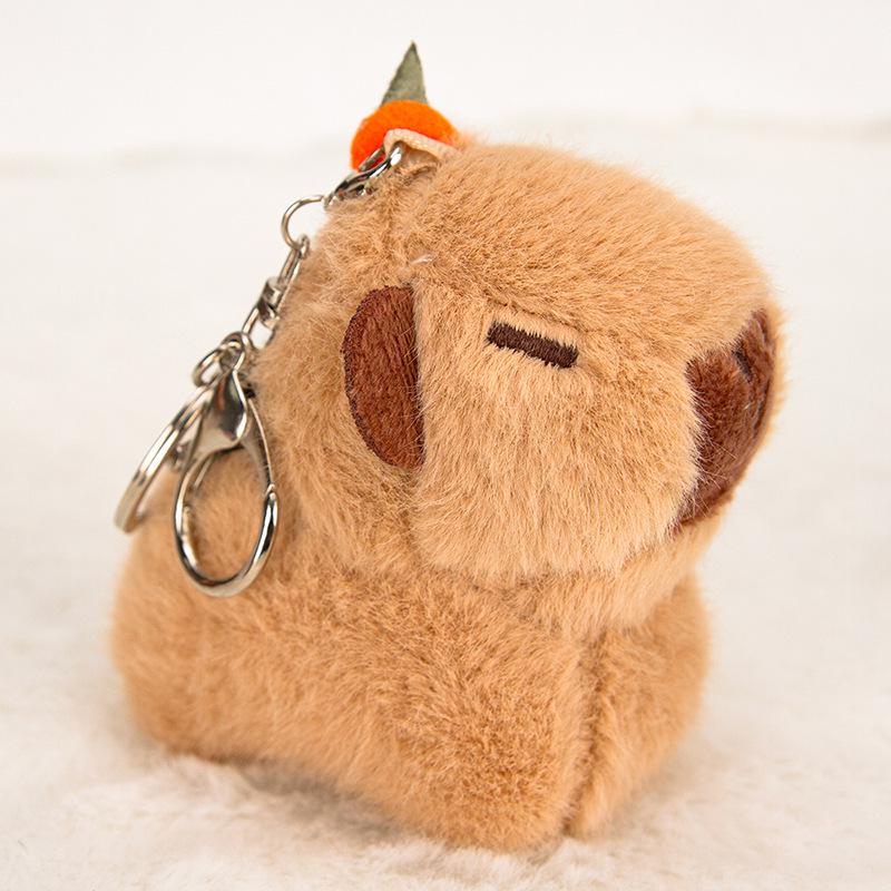 Capybara Plush Doll Keychain Keyring Zoo Gift