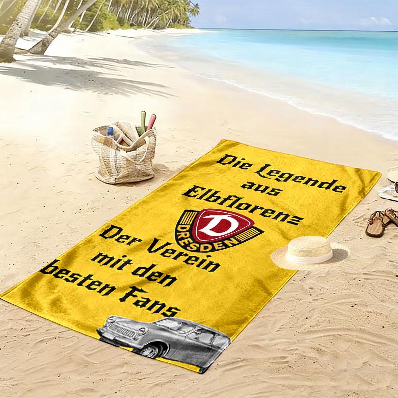 BFC Legacy Print Strandtuch, Großes Weiches Schnelltrocknendes Handtuch für Strand Camping Schwimmen