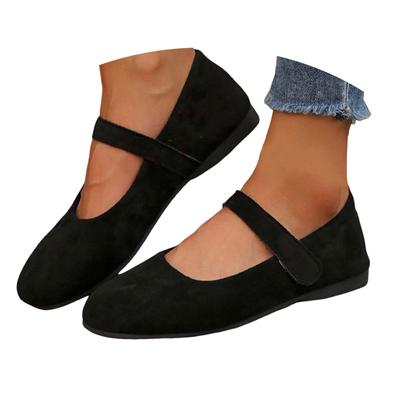 Flache Retro Mode Schuhe Fee Schuhe Ein Riemen Flacher Mund Kleine Lederschuhe Mit Rock Flache Offene Zehenschuhe Für Damen Elegant