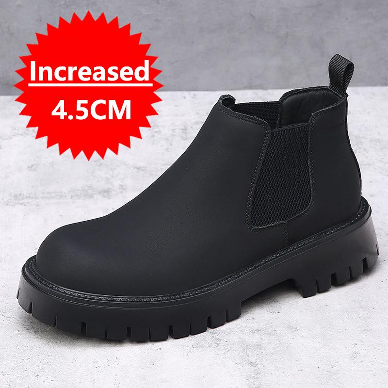

Men Winter Chelsea Boots Leather Shoes Design Men s Dress Boots Men Genuine Leather Handmade Outdoor Casual Boots Big Size 38-48 48