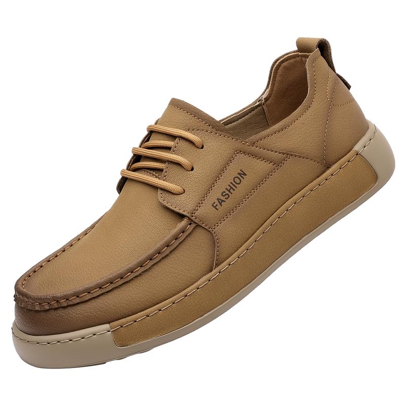 

Fashion Hot Sale Classic Genuine Leather Casual Shoes Men Fashion Low-cut Designer Outdoor Board Shoes Antiskid Comfy Oxford Work Shoes 44 жёлтый