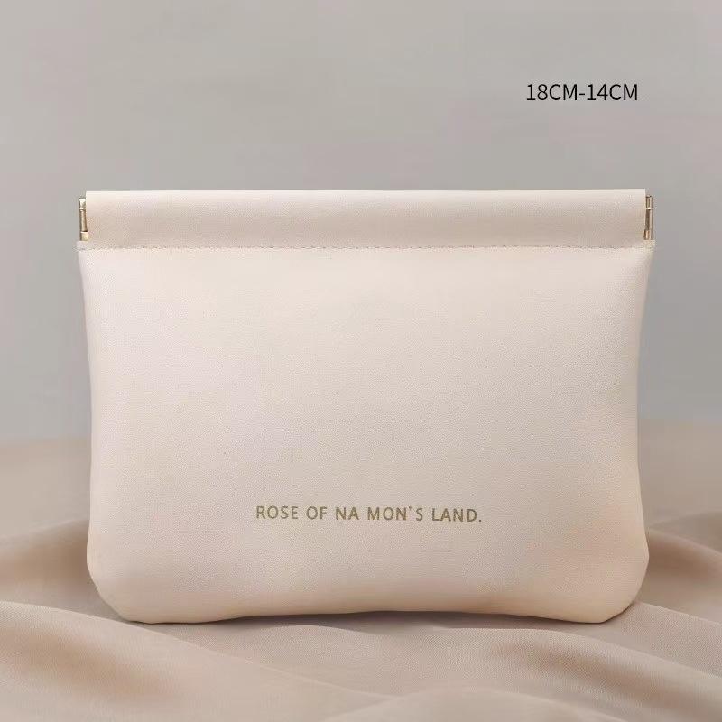 

Простой мини-косметичка из искусственной кожи для хранения помады, женская квадратная маленькая косметичка, портативные сумки-органайзеры для макияжа и ключей