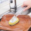 Kitchen Nano Sponge Cleaning Brush With Replacement Heads For Dishwashing And Surface Cleaning