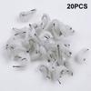 20Pcs Grub Lures Rubber Bread Worm Maggots Fishing Bait Set With Hooks For Bass Trout Crappie Bluegill Freshwater Fishing Parts
